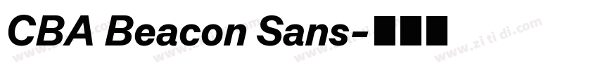 CBA Beacon Sans字体转换 CBA Beacon Sans字体转换